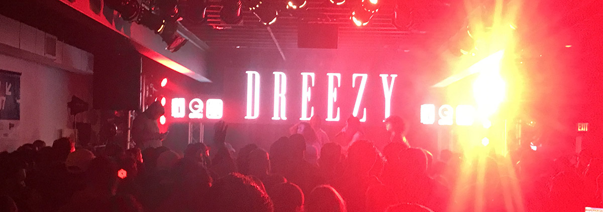 san antonio modular led screen rental at an indoor dreezy concert