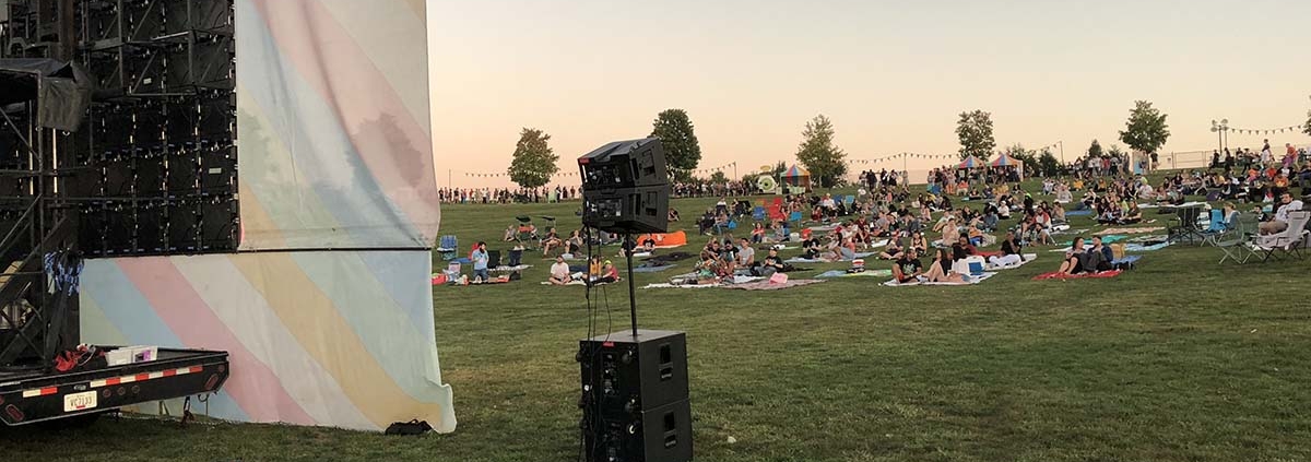 led screen rental in fresno for a movie night at the park